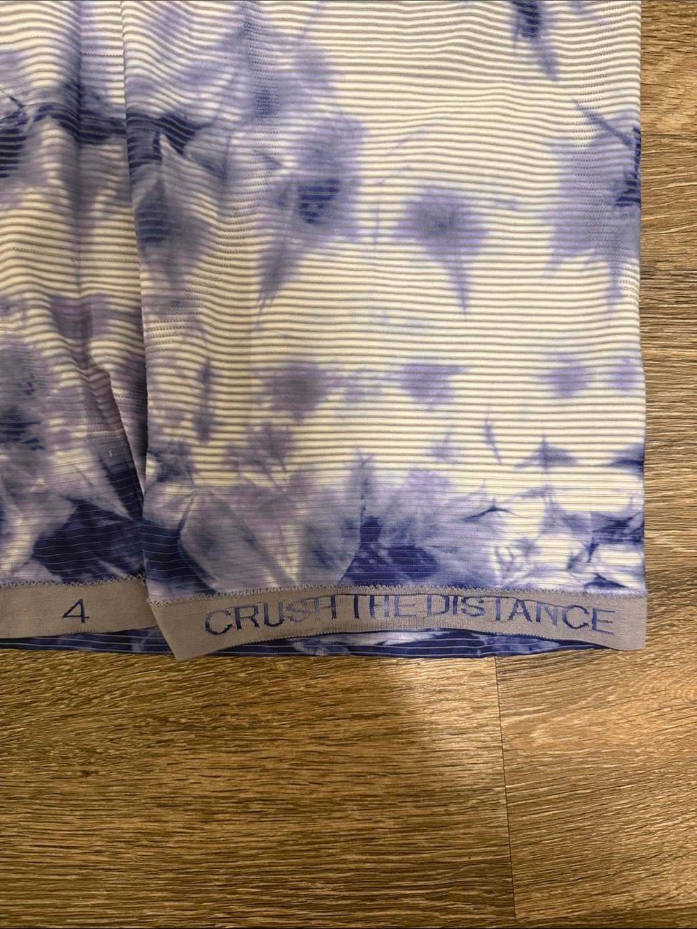 lululemon athletica Purple and White Striped Tie-Dye Tank Top - Picture 4 of 4
